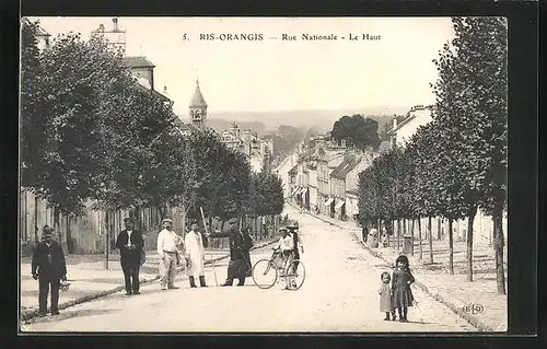 AK Ris-Orangis, Rue Nationale, Le Haut