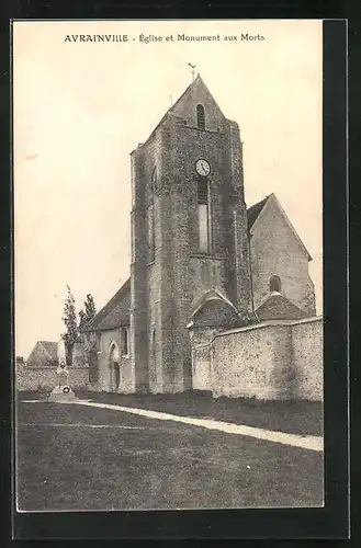 AK Avrainville, l`Eglise et Monument aux Morts