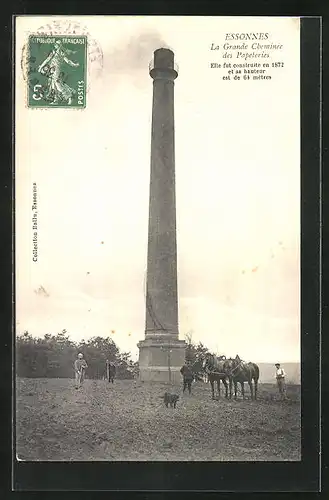 AK Essonnes, La Grande Cheminée des Papeteries