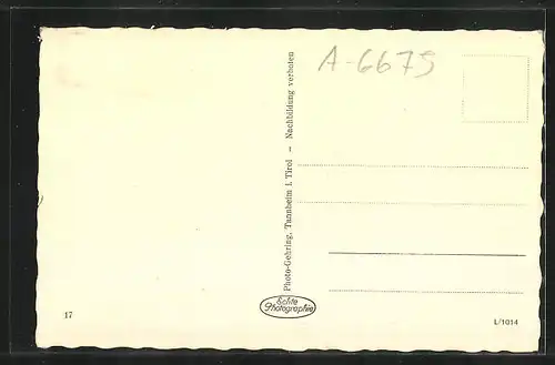 AK Tannheim, Teilansicht mit Kirche