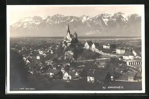 AK Rankweil, Ortsansicht mit Kirche