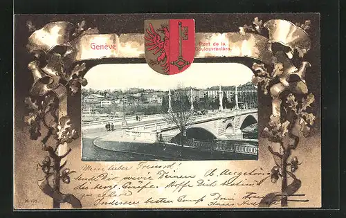 Lithographie Genève, Pont de la Coulouvrenière