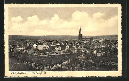 AK Buxtehude, Ortsansicht mit Kirche