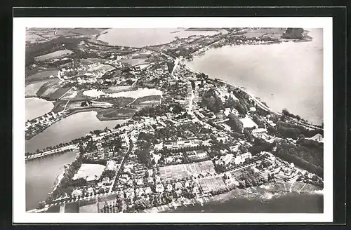 AK Plön, Ortsansicht vom Flugzeug aus