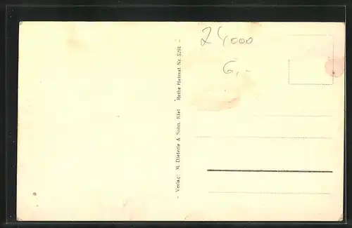 AK Kiel, Strassenpartie am Hindenburgufer