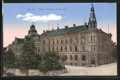 AK Emden, Kaiserliche Post und Telegrafenamt