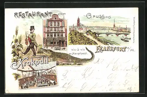 Lithographie Frankfurt, Restaurant zum Krokodil