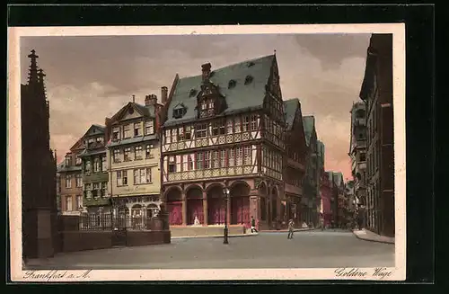 AK Frankfurt a. M., Café Goldene Waage