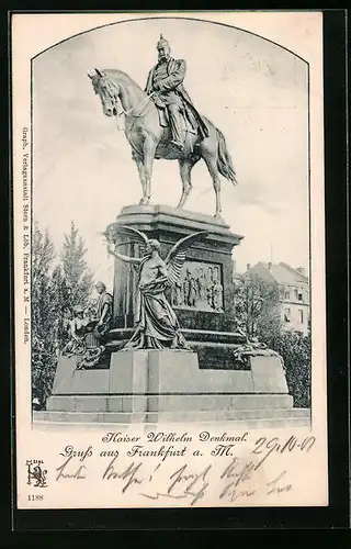 AK Frankfurt a. M., Kaiser Wilhelm-Denkmal