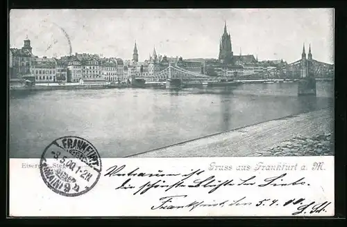 AK Alt-Frankfurt, Eiserner Steg, Dom