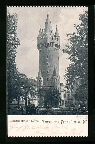 AK Frankfurt a. M., Eschenheimer Turm