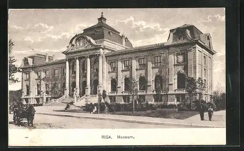 AK Riga, Ortspartie mit Museum