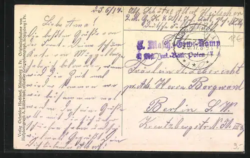 AK Mitau, Marktplatz mit Totalansicht