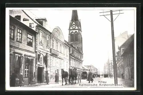 AK Mitau, Katholische Kirchenstrasse