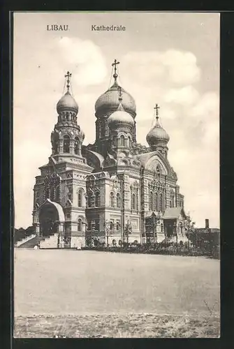 AK Libau, Totalansicht der Kathedrale