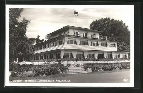 AK Potsdam, Sportplatz Luftschiffhafen, Regattahaus