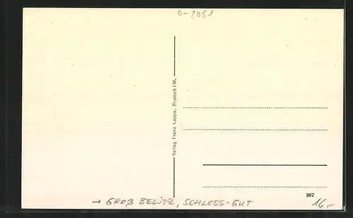 AK Gross Belitz i. M., Schloss-Gut