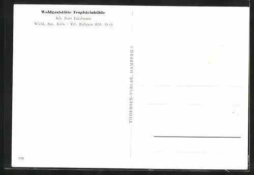 AK Wiehl, Waldgaststätte Tropfsteinhöhle