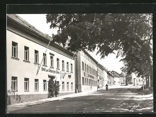 AK Zöblitz, Hotel zum Schwarzen Bären