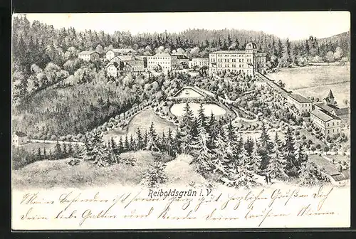 AK Reiboldsgrün i. V., Teilansicht mit Kurhaus