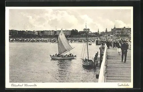 AK Ostseebad Zinnowitz, Seebrücke