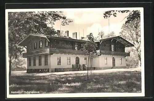 AK Hubertusstock, Blick zum Jagdschloss