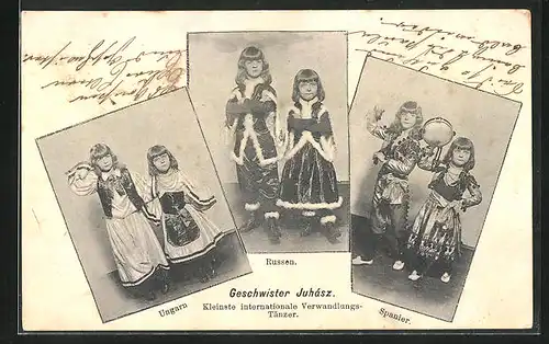 AK Geschwister Juhasz, kleinste interantionale Verwandlungs-Tänzer