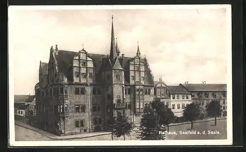 AK Saalfeld / Saale, Rathaus