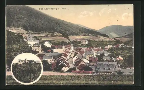 AK Bad Leutenberg i. Thür., Gesamtansicht, Burg