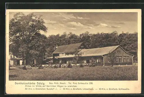 AK Dölzig, Gasthaus Domholzschenke