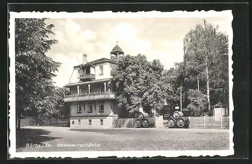 AK Rötha i. Sa., Gasthaus Obstweinschänke