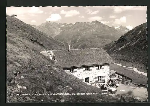 AK Sölden, Falkner's Alpengasthof im Rettenbachtal