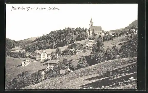 AK Dürrnberg, Gesamtansicht mit Kirche