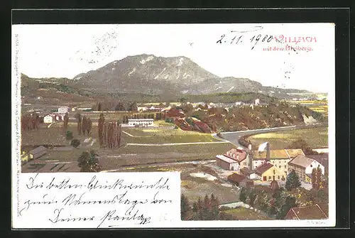 AK Villach, Gesamtansicht mit Blick auf Bleiberg