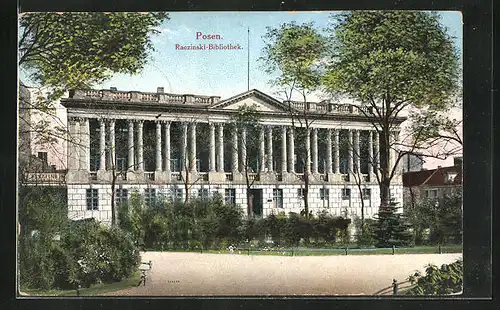 AK Posen / Poznan, Raczinski-Bibliothek