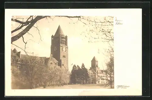 AK Posen / Poznan, Blick zum Schloss