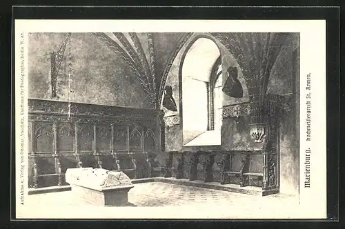 AK Marienburg / Malbork, Hochschloss, Hochmeistergruft St. Annen