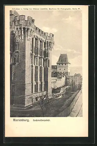 AK Marienburg / Malbork, Hochmeisterpalast, Aussenansicht