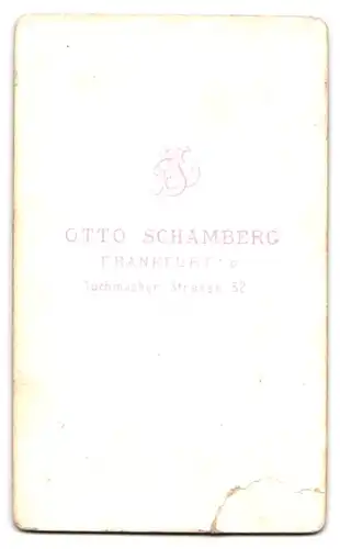 Fotografie Otto Schamberg, Frankfurt a. O., Tuchmacher-Strasse 52, Portrait junge Dame im Kleid