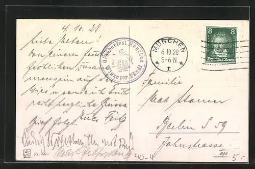 Künstler-AK Sakra! Sakra! Drei Stund` unterwegs und no net dahoam!, Trinkerhumor