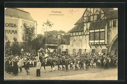 AK Hamburg, 16. Deutsches Bundesschiessen 1909, Festzug, Störtebeckergruppe