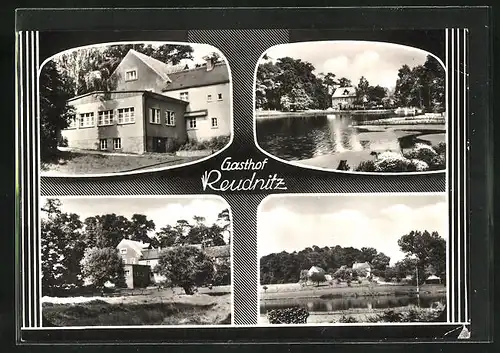 AK Dahlener Heide, Gasthof Reudnitz, Verschiedene Gebäudeansichten