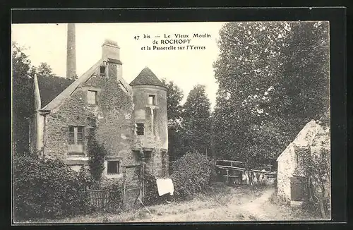 AK Rochopt, Le Vieux Moulin et la Passerelle sur l`Yerres