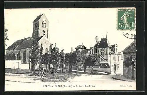 AK Soisy-sur-Ecole, Eglise et Presbytère