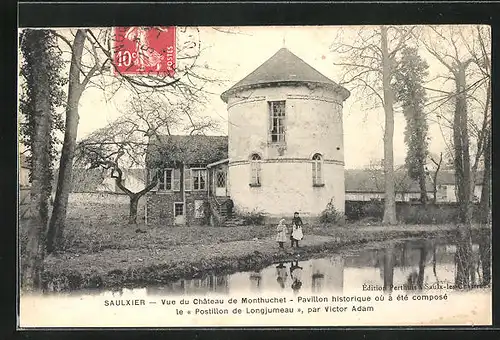 AK Saulxier, Vue du Château de Monthuchet