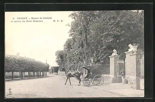 AK Tigery, Roue de Corbeil et entrée du Petit Château