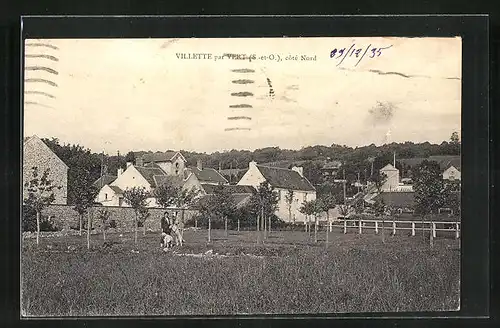 AK Villette par Vert, Côte Nord