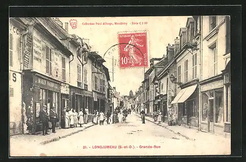 AK Longjumeau, La Grande Rue