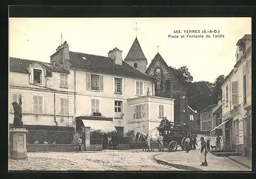 AK Yerres, Place et Fontaine du Taillis