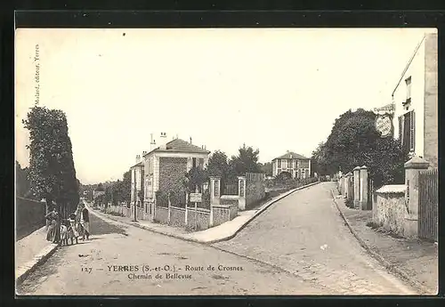 AK Yerres, Route de Crosnes, Chemin de Bellevue